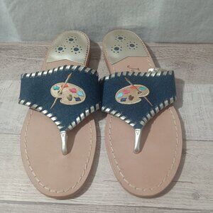 Jack Rogers Embroidered Sandal size 7M